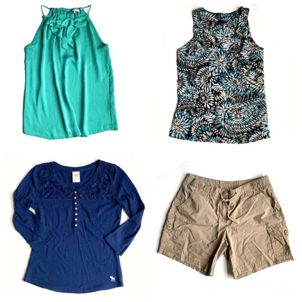 Lot BUNDLE of 4 Preppy Assorted Pieces Including J. Crew & Banana Republic